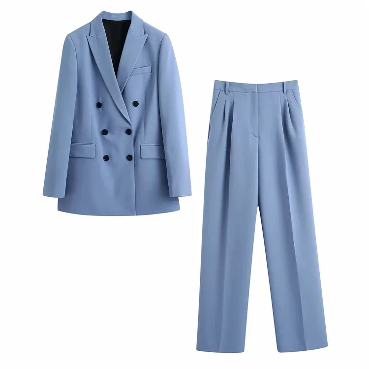 2022 Spring Summer women Long Sleeve double breasted women blazer suit womens suits & tuxedo office lady pant suits 
2022 Spring Summer women Long Sleeve double breasted women blazer suit womens suits & tuxedo office lady pant suits