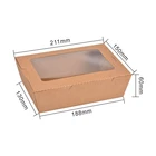 Disposable A Grade Food Kraft Paper Fast Food Lunch Packing Box