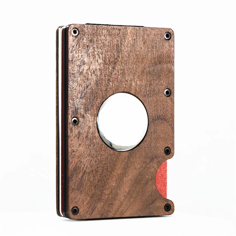 natural wood rfid card holder wallet with mount for Apple anti lost airtag and money clip
natural wood rfid card holder wallet with mount for Apple anti lost airtag and money clip