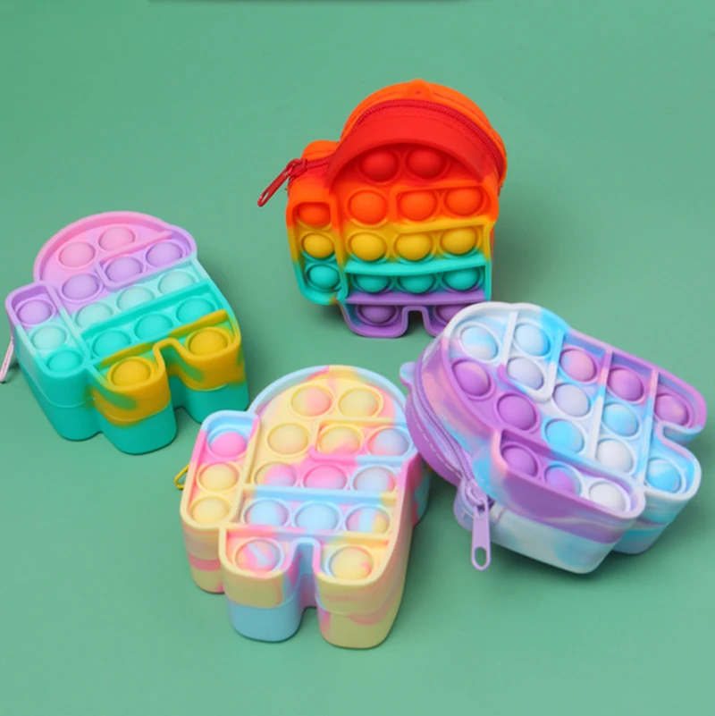 New Hot Selling Silicone Push Popping Fidget Purse Wallet for Coin Key Cards Storage Keychain Decoration Sensory Toys
New Hot Selling Silicone Push Popping Fidget Purse Wallet for Coin Key Cards Storage Keychain Decoration Sensory Toys