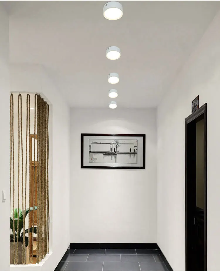 China Slim housing surface mounted hanging round 3w 5w 7w 12w led light downlight