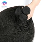Wholesale kinky straight malaysian human hair, virgin hair attachment for braids