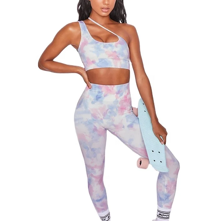 ST0048 In Stock Top Quality One Sleeve Tank Top Sexy Tie Dye Yoga Outfit 2 Piece Set Women Clothing
ST0048 In Stock Top Quality One Sleeve Tank Top Sexy Tie Dye Yoga Outfit 2 Piece Set Women Clothing