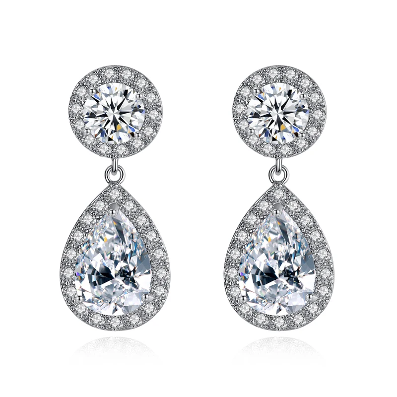 LUOTEEMI Luxurious Round and Water Drop Earring with Cubic Zircon for Woman Elegant Design
LUOTEEMI Luxurious Round and Water Drop Earring with Cubic Zircon for Woman Elegant Design