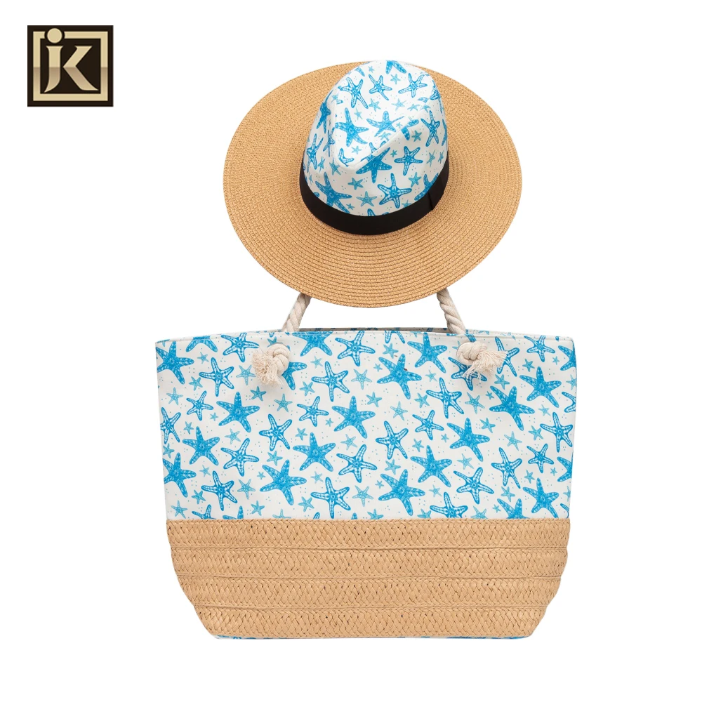 JAKIJAYI Hawaii Summer Sustainable Customized Vintage Handmade Paper Straw Tote Beach Bag and Straw Hat, Image
JAKIJAYI Hawaii Summer Sustainable Customized Vintage Handmade Paper Straw Tote Beach Bag and Straw Hat, Image