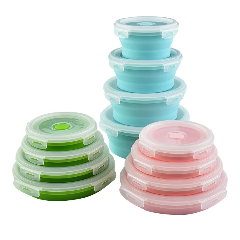 Free Sample BPA Free Microwavable Portable Picnic Camping Outdoor Silicone Collapsible Lunch Box Food Storage Container Bento, Blue, red, green, pink, grey blue
Free Sample BPA Free Microwavable Portable Picnic Camping Outdoor Silicone Collapsible Lunch Box Food Storage Container Bento, Blue, red, green, pink, grey blue