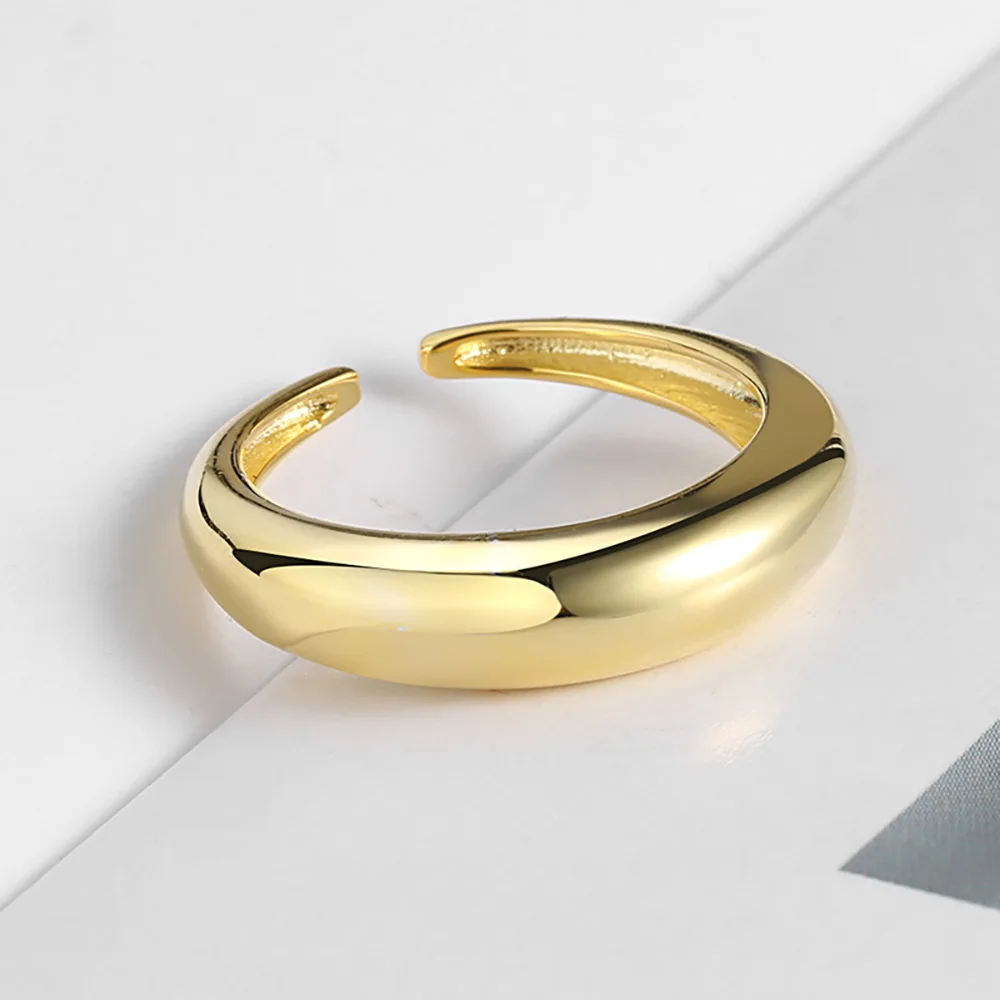 Women Fashion Adjustable Gold Plated Anillos Mujer Open Thick Copper Resizable Trendy Minimalist Rings
Women Fashion Adjustable Gold Plated Anillos Mujer Open Thick Copper Resizable Trendy Minimalist Rings