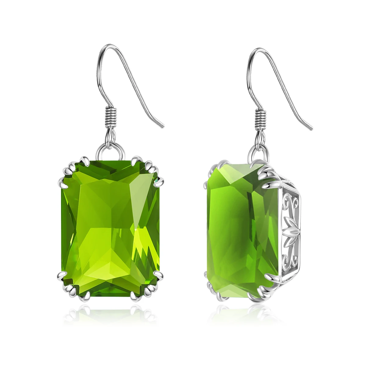 Victorian Filigree Wholesale Jewelry Real 925 Sterling Silver Peridot Drop Earing WomenLong Earrings
Victorian Filigree Wholesale Jewelry Real 925 Sterling Silver Peridot Drop Earing WomenLong Earrings