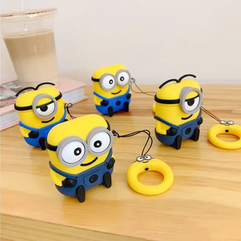 Cute Little yellow man Earphones Case For Air pods 2 1 pro Wireless Earphone Protective Skin Cover, Picture
Cute Little yellow man Earphones Case For Air pods 2 1 pro Wireless Earphone Protective Skin Cover, Picture