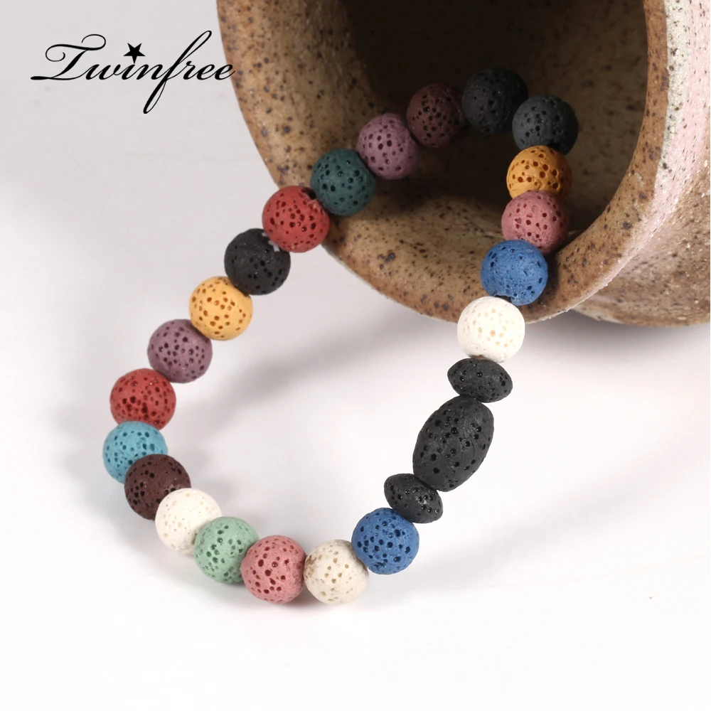 Handmade Lava Rock Stone Beaded Bracelet Elastic Yoga Energy Jewelry Charm Men's Natural volcanic Stone Bracelets Men unisex, As show
Handmade Lava Rock Stone Beaded Bracelet Elastic Yoga Energy Jewelry Charm Men's Natural volcanic Stone Bracelets Men unisex, As show