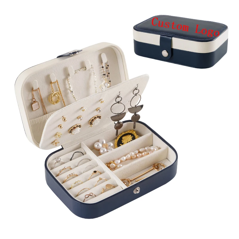 Wholesale Custom PU Leather Jewelry Box Organizer With Logo Travel Portable Small Jewellery Ring Earring Necklace Gift Case
Wholesale Custom PU Leather Jewelry Box Organizer With Logo Travel Portable Small Jewellery Ring Earring Necklace Gift Case