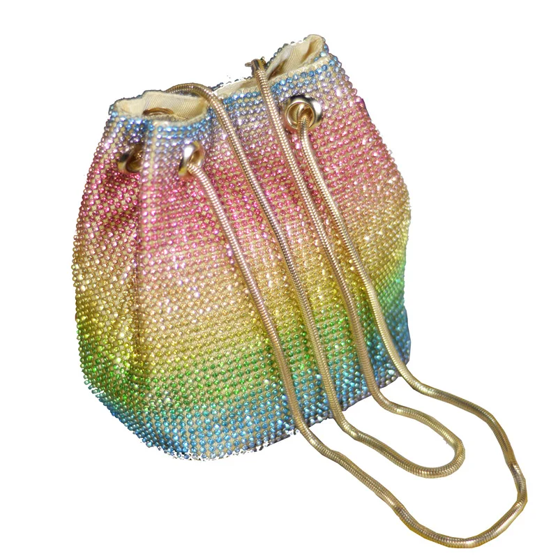 2021 Crystal Rhinestone Colorful Shoulder Bucket Bags Women Handbags Wedding Party Evening bag, As picture
2021 Crystal Rhinestone Colorful Shoulder Bucket Bags Women Handbags Wedding Party Evening bag, As picture