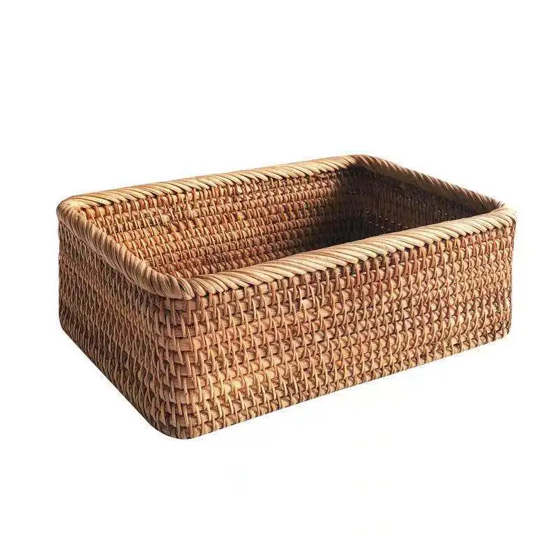 DIY20122216 Rectangle Shape Rattan Serving Tray Picnic Household Storage Basket
DIY20122216 Rectangle Shape Rattan Serving Tray Picnic Household Storage Basket
