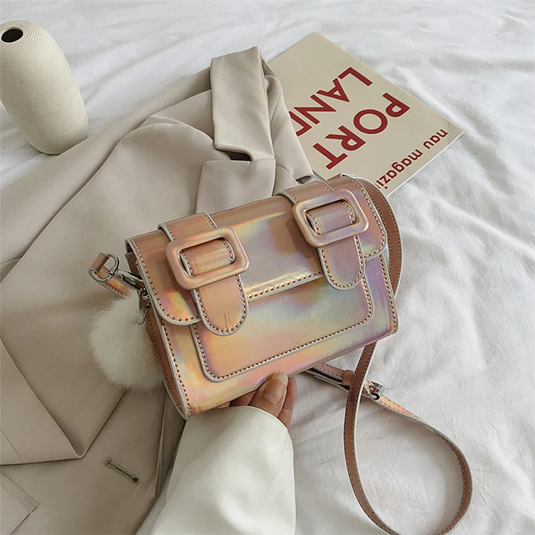 Hot sale fashion small laser cross body woman bag holographic PU leather purses and handbags for women 2020, Black, purple, pink, silver
Hot sale fashion small laser cross body woman bag holographic PU leather purses and handbags for women 2020, Black, purple, pink, silver