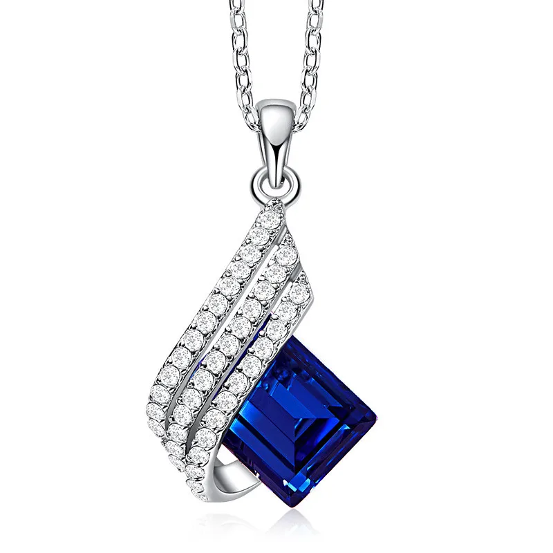Women Geometry Shape Pendant Necklace with Pink Zircon 925 Sterling Silver Wedding Party Ladies Jewelry Gift 5 Colors
Women Geometry Shape Pendant Necklace with Pink Zircon 925 Sterling Silver Wedding Party Ladies Jewelry Gift 5 Colors