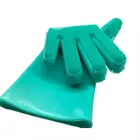 High Quality Double Sided Magic Silicone Sponge Gloves Scrubber Dish Washing Gloves for Cleaning