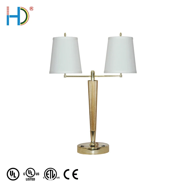 Modern Decoration Simple Design Hotel Guest Room Double Lamp Table Light