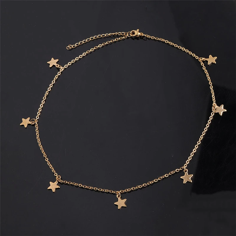 Little Star Charm Pendant Choker Necklace Gold Silver Stainless Steel Jewelry Necklace, As the picture shown
Little Star Charm Pendant Choker Necklace Gold Silver Stainless Steel Jewelry Necklace, As the picture shown
