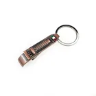 Wholesale bulk Italy gift custom size portable metal bottle opener pendant key chain
