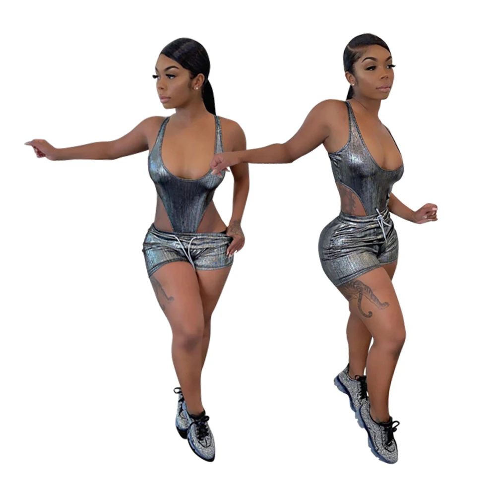 Foma Clothing LD9129 summer 2021 romper women sexy clubwear 2 two piece sets jumpsuit shorts, 1 color
Foma Clothing LD9129 summer 2021 romper women sexy clubwear 2 two piece sets jumpsuit shorts, 1 color