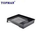 Topman 5 pcs green acrylic roller cover masonry paint brush paint roller frame paint tray set