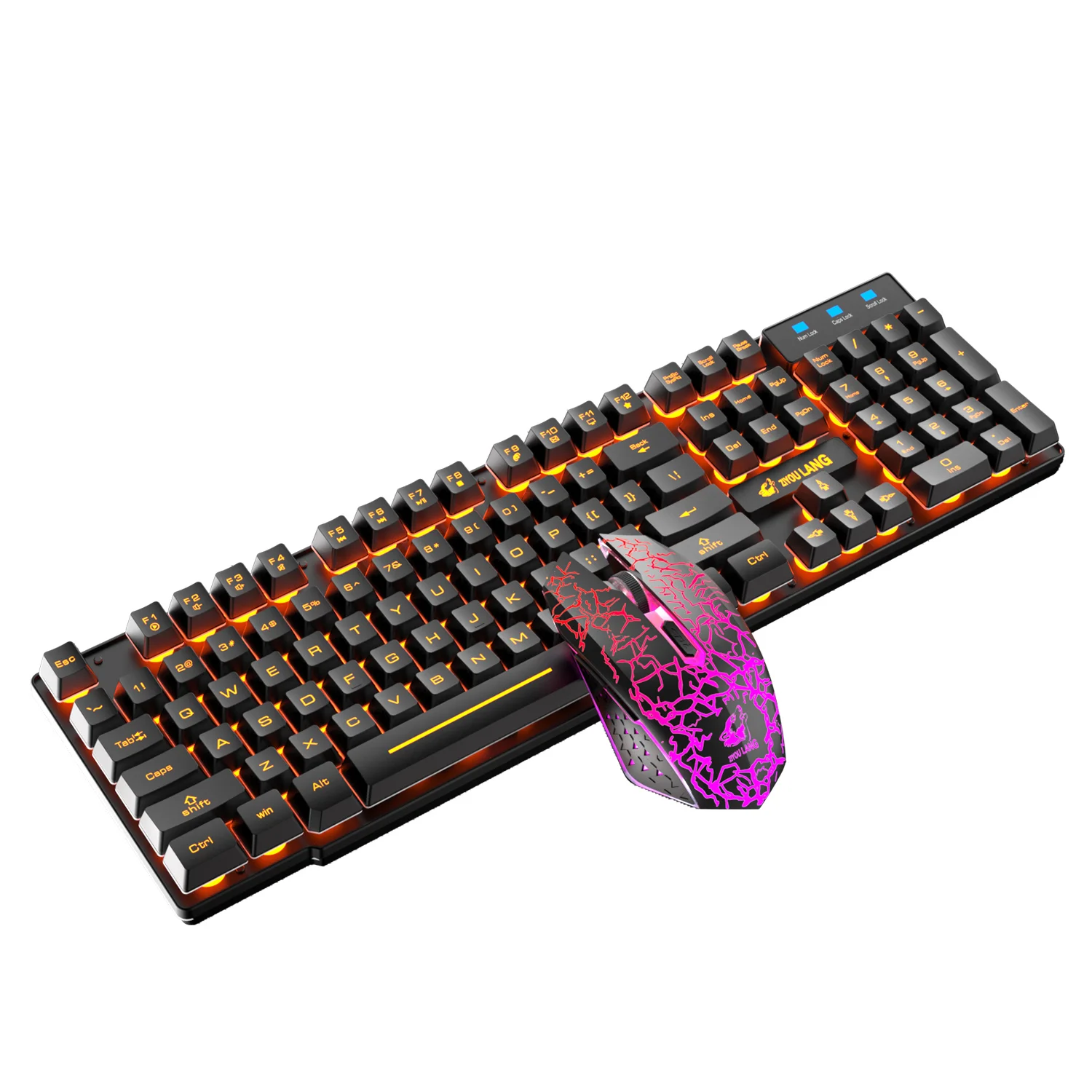 Hot Sale T3 Colorful Wireless Rechargeable Ergonomic Mechanical Gaming Mouse And Keyboard Combo, Black / white glow: orange / rainbow
Hot Sale T3 Colorful Wireless Rechargeable Ergonomic Mechanical Gaming Mouse And Keyboard Combo, Black / white glow: orange / rainbow