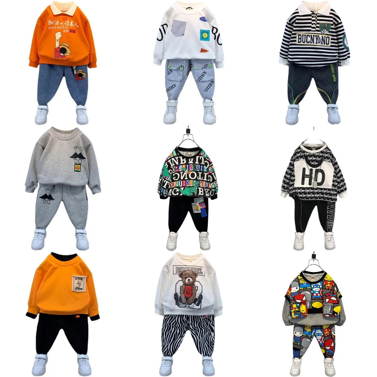 Children's clothing 2 piece suit cotton top shirt and sweatpants suit Boys and girls hoodie suit cheap children's clothing
Children's clothing 2 piece suit cotton top shirt and sweatpants suit Boys and girls hoodie suit cheap children's clothing