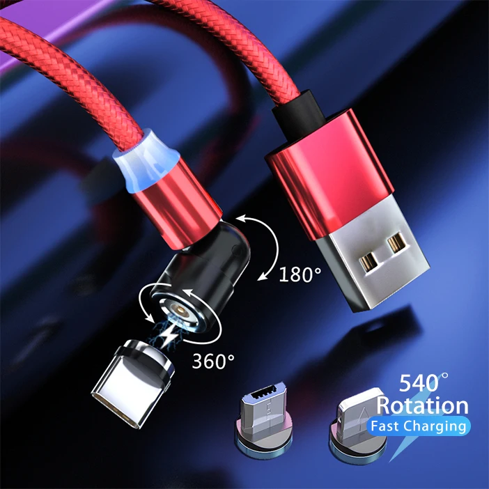 540 degree 2.4A magnetic cable usb charge 3 in 1 micro type c android magnetic fast charging usb cable
540 degree 2.4A magnetic cable usb charge 3 in 1 micro type c android magnetic fast charging usb cable