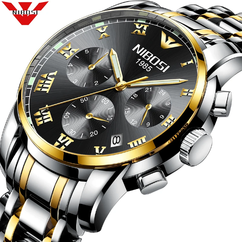 NIBOSI Mens Watch Chronograph Quartz Wristwatch Casual Sport Waterproof Clock 2301Relogio Masculino
NIBOSI Mens Watch Chronograph Quartz Wristwatch Casual Sport Waterproof Clock 2301Relogio Masculino