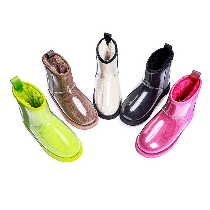 F21original with logo Hot Sale Ladies Light Winter pvc Candy-colored waterproof warm transparent jelly snow boots for women
F21original with logo Hot Sale Ladies Light Winter pvc Candy-colored waterproof warm transparent jelly snow boots for women