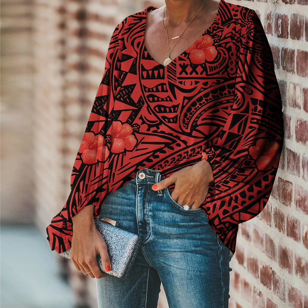 Party Clothes Women Polynesian Samoan Designs Print Floral Clothes Women Tops V Neck Summer Chiffon Loose Blouse Top Shirt 1moq
Party Clothes Women Polynesian Samoan Designs Print Floral Clothes Women Tops V Neck Summer Chiffon Loose Blouse Top Shirt 1moq