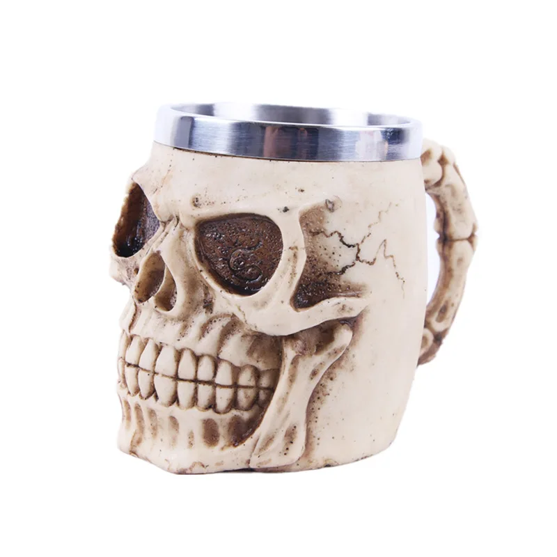 BB070 Personalized Tableware Home Decoration Cup Resin Skull Beer Cups Stainless Steel Liner Skull Wine Mug, As picture
BB070 Personalized Tableware Home Decoration Cup Resin Skull Beer Cups Stainless Steel Liner Skull Wine Mug, As picture