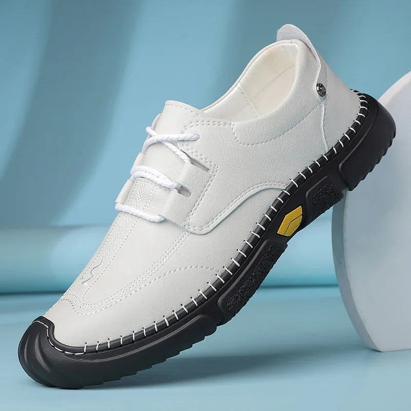Fashion Lace-up Leather Shoes for Men Casual Comfortable Driving Footwear High Quality Walking Style Shoes
Fashion Lace-up Leather Shoes for Men Casual Comfortable Driving Footwear High Quality Walking Style Shoes