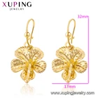 Party Earrings Hoop 99522 Xuping Jeweley Cheap Flower Earrings with Hoop Dubai 24k Gold Jewelry Earrings