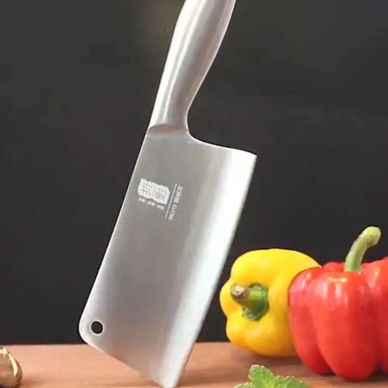 Kitchen Knife Chopping Cleaver Hollow Handle Chineese Meat Butcher Knives Stainless Steel Knife, Silver
Kitchen Knife Chopping Cleaver Hollow Handle Chineese Meat Butcher Knives Stainless Steel Knife, Silver