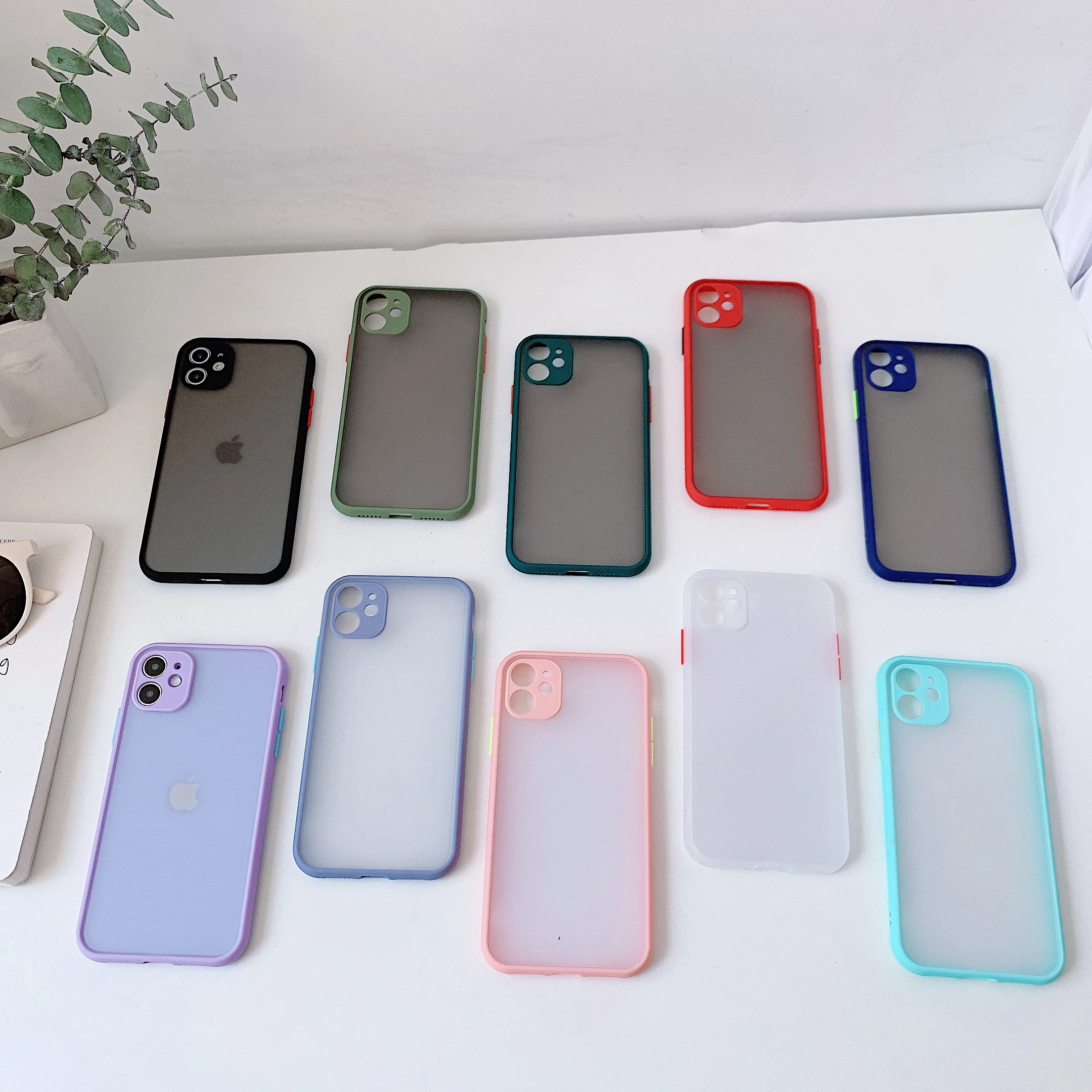 Translucent Matte Skin Feeling Tpu Pc Camera Protection Phone Case For iPhone 12 Pro 11 XS Max Case
Translucent Matte Skin Feeling Tpu Pc Camera Protection Phone Case For iPhone 12 Pro 11 XS Max Case