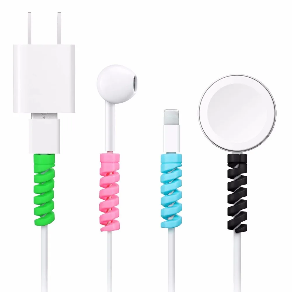 Colorful Silicone Data Line Charger Spiral USB Cable Protector for iPhone Charging Cable Protection
Colorful Silicone Data Line Charger Spiral USB Cable Protector for iPhone Charging Cable Protection
