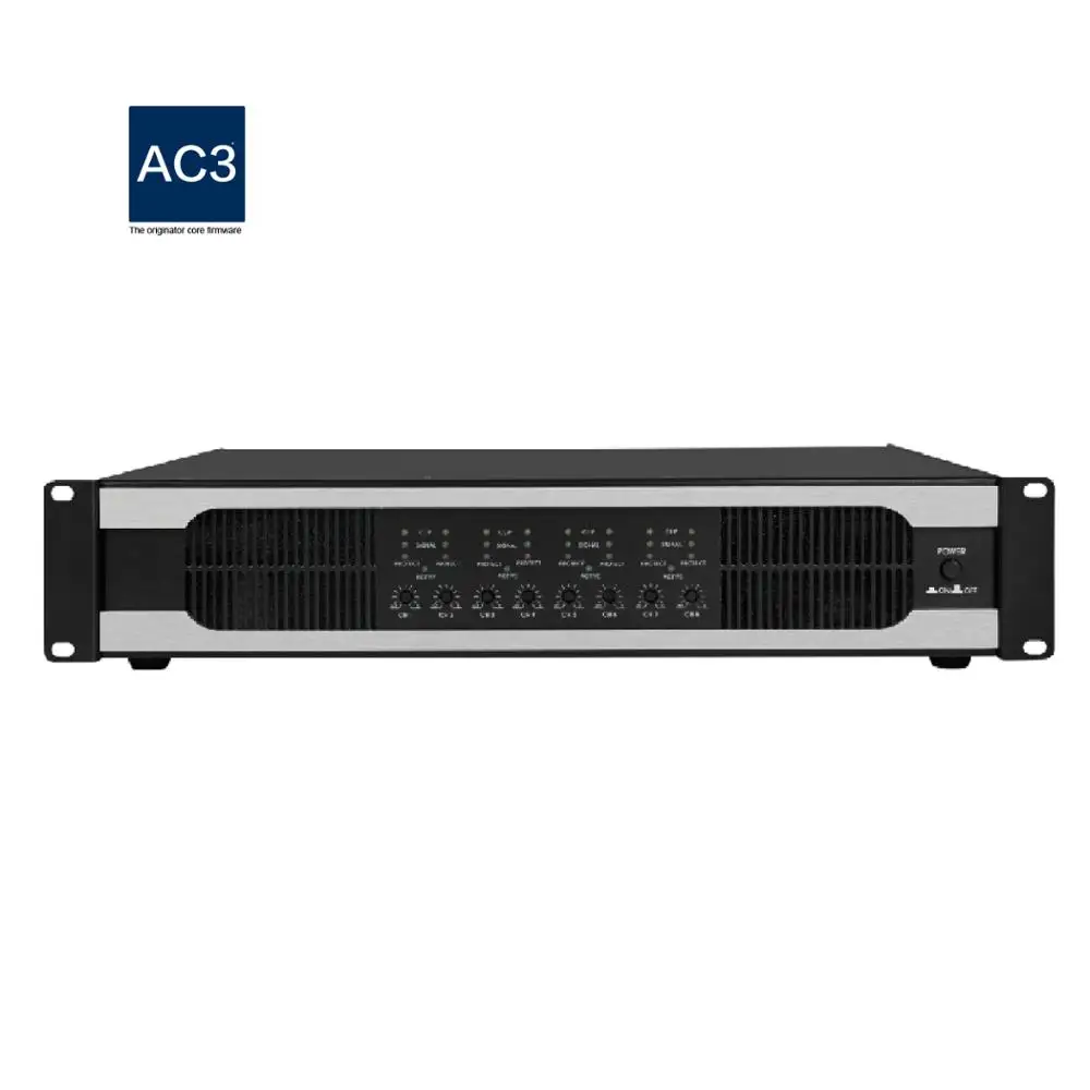 multi-function 2U digital 8 channel power amplifier, Black
multi-function 2U digital 8 channel power amplifier, Black
