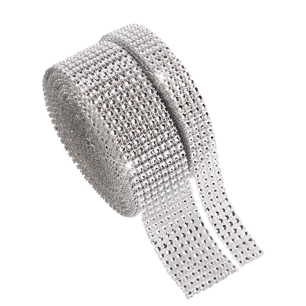 10/20yards 20mm/40mm Silver Gold Bling Diamond Mesh Wrap Rhinestone Roll Ribbons Line Drill Tape Cake Wedding Decorations Y0106, Sliver/gold
10/20yards 20mm/40mm Silver Gold Bling Diamond Mesh Wrap Rhinestone Roll Ribbons Line Drill Tape Cake Wedding Decorations Y0106, Sliver/gold