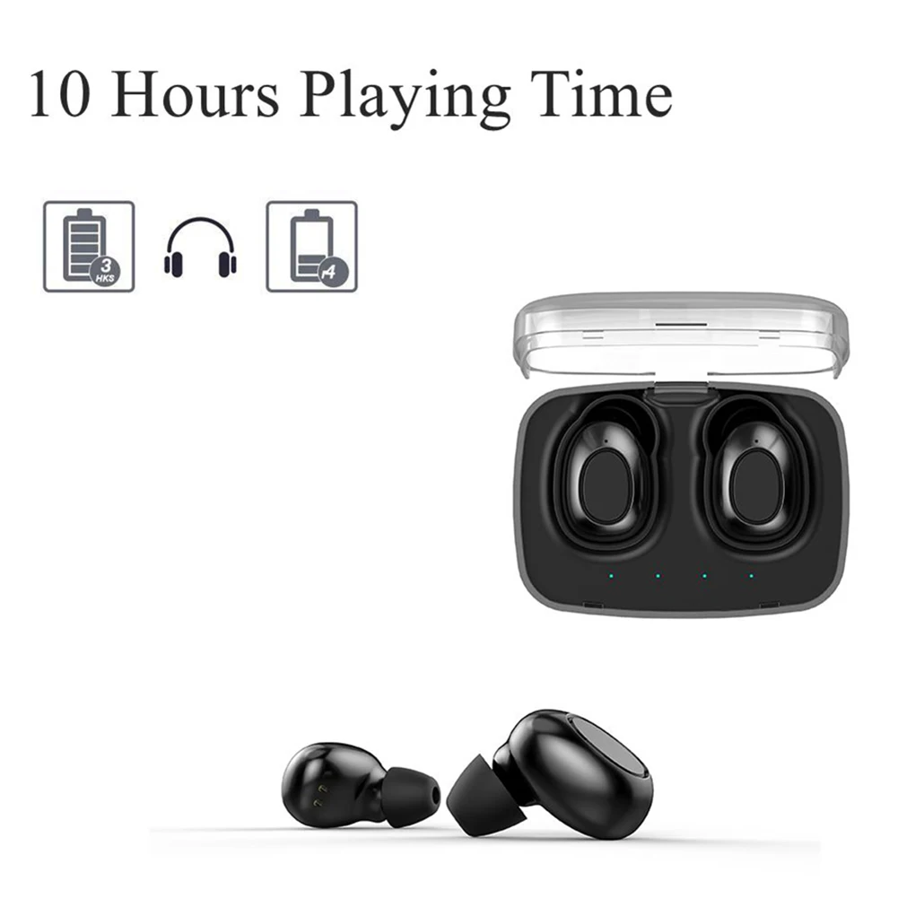 New product H10 tws wireless earbuds stereo headset V5.0 headphone IPX7 waterproof earphone with charging case - ANKUX.COM