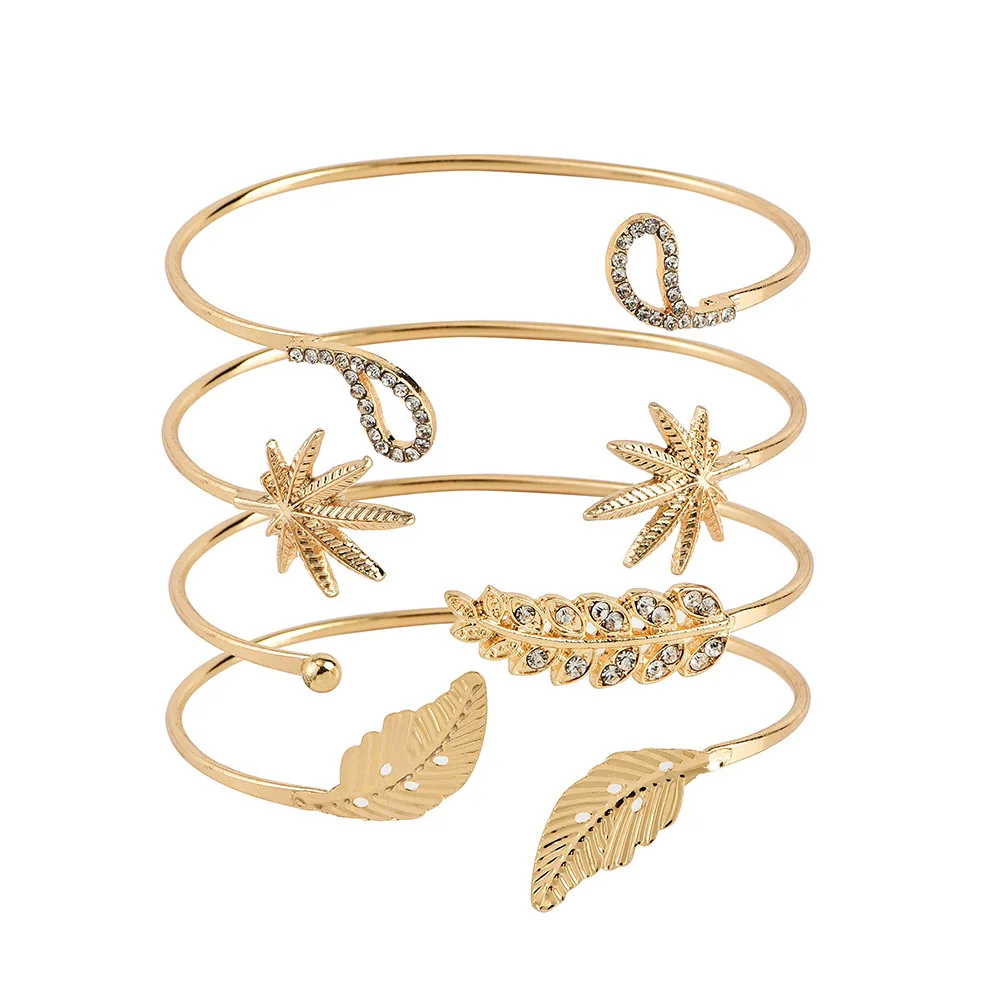 Fashion Simple Leaf Adjustable Open Cuff Bangle Bracelets Women Jewelry Gift, Picture
Fashion Simple Leaf Adjustable Open Cuff Bangle Bracelets Women Jewelry Gift, Picture