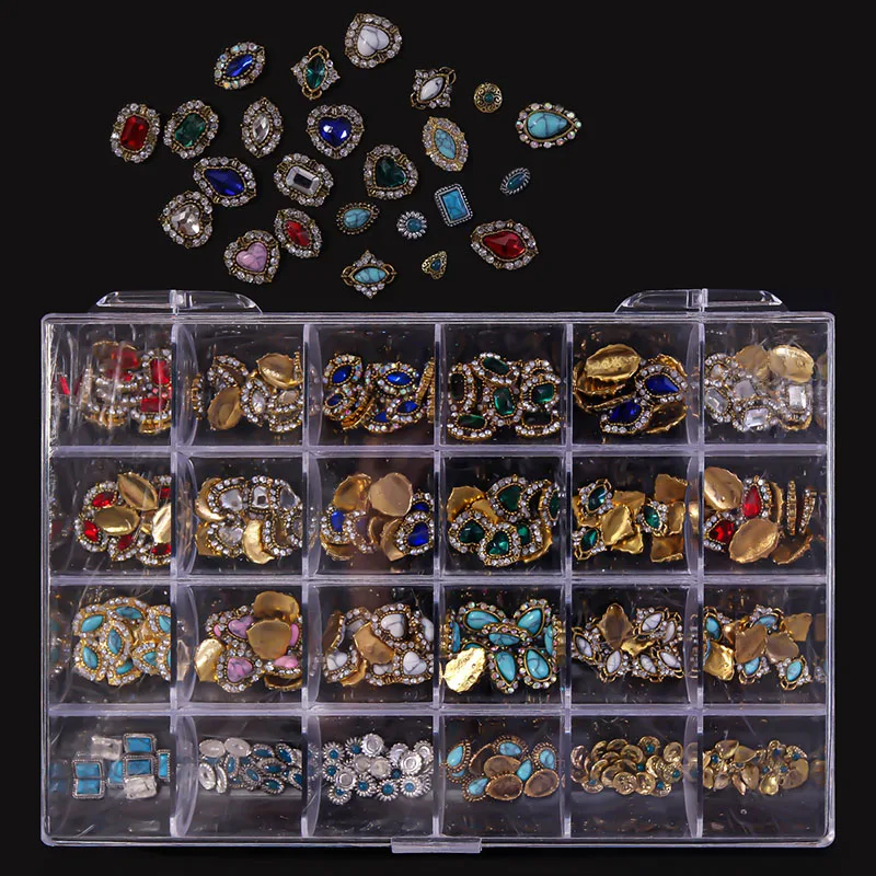 Glitter Crown Alloy Nails Art Sticker With Rhinestone Big Charm 3d 24 Grit Decoration Jewelry Designer Nail Rhinestones
Glitter Crown Alloy Nails Art Sticker With Rhinestone Big Charm 3d 24 Grit Decoration Jewelry Designer Nail Rhinestones