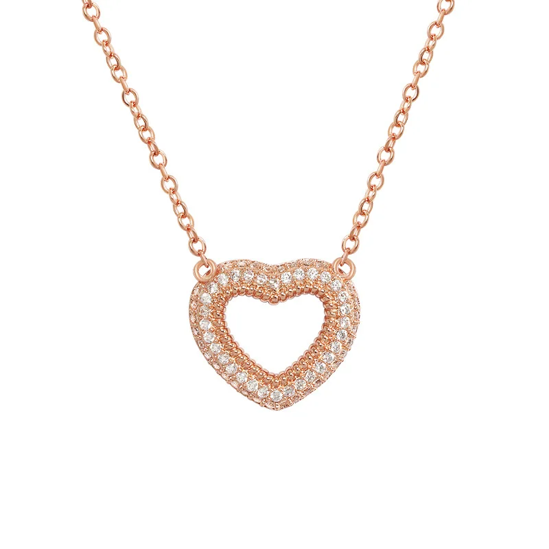 Vintage Jewelry 925 Sterling Silver Hollow Heart Pendant Necklace Bling S925 Silver Crystal CZ Zirconia Heart Necklace For Women
Vintage Jewelry 925 Sterling Silver Hollow Heart Pendant Necklace Bling S925 Silver Crystal CZ Zirconia Heart Necklace For Women