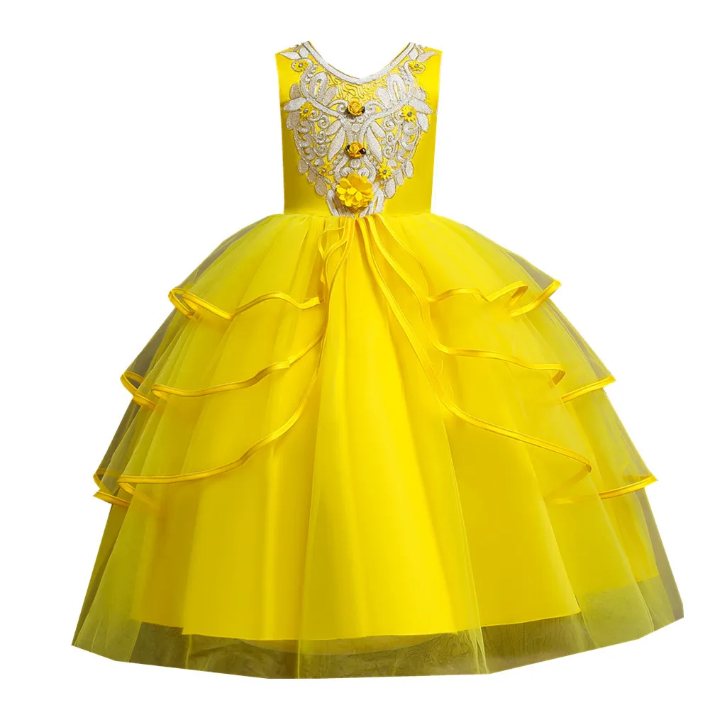 Princess long formal dress clothing for children and teens catwalk performance dress pettified dress
Princess long formal dress clothing for children and teens catwalk performance dress pettified dress