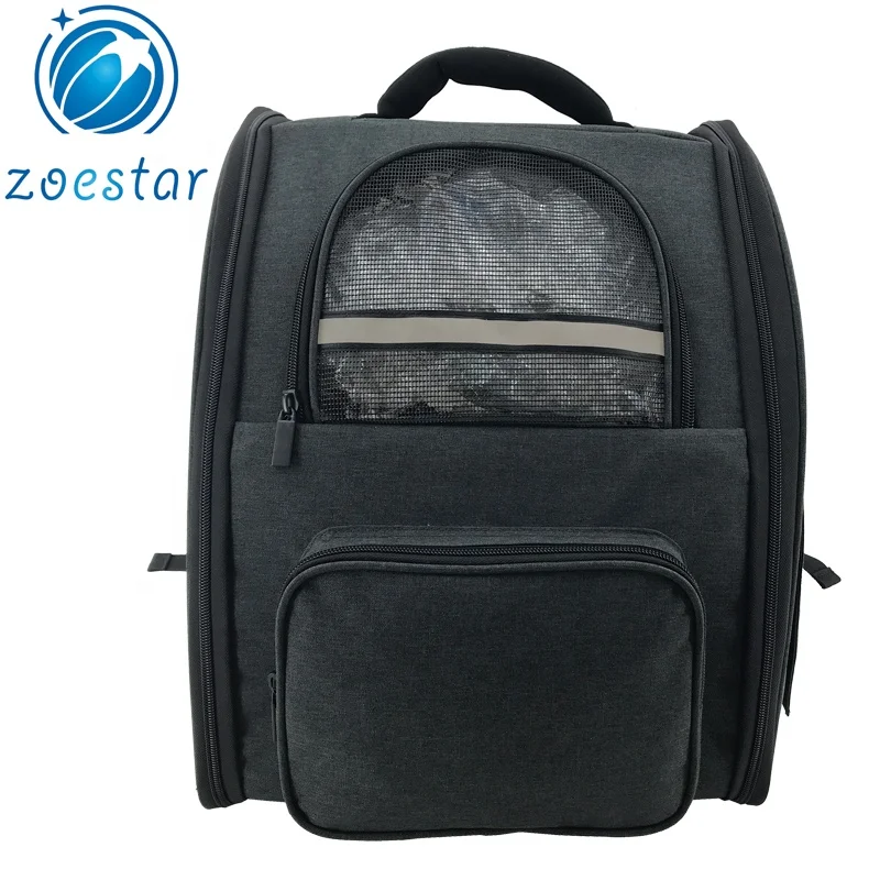Foldable Mesh Windows Pet Carrier Backpack Portable Cat Puppy Transport Holder Bag
