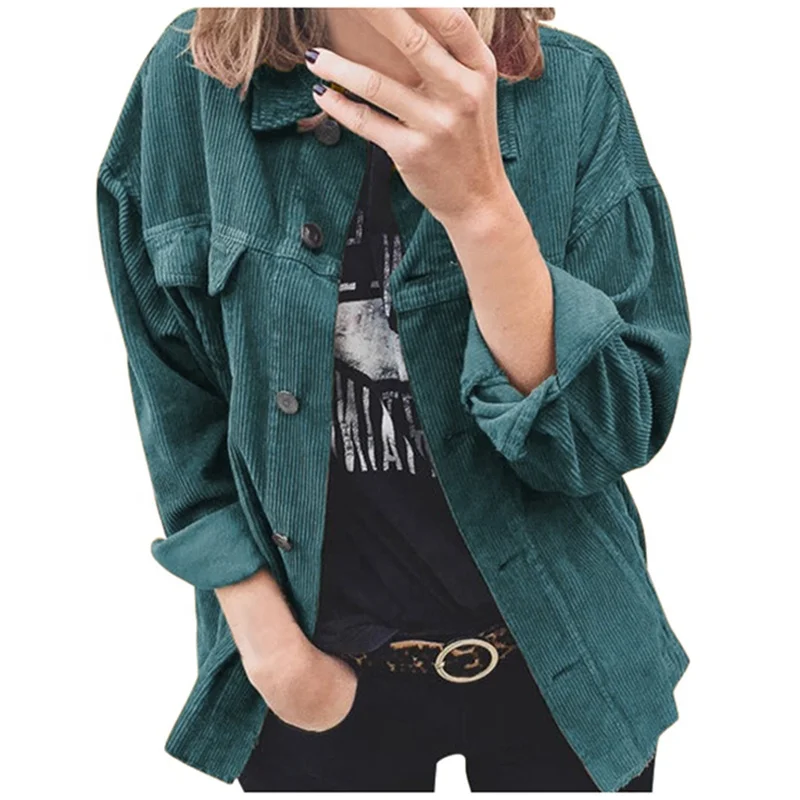 2021 Autumn Spring Snap Button Down Womens Long Sleeve Corduroy Shirts, Green, black, yellow, wine red, red
2021 Autumn Spring Snap Button Down Womens Long Sleeve Corduroy Shirts, Green, black, yellow, wine red, red