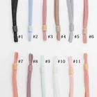 5 mm Width White Elastic Cord Bands Stretchy Ear Band Straps Sewing Ear Loops with Adjustable Buckle for Making DIY Crafts