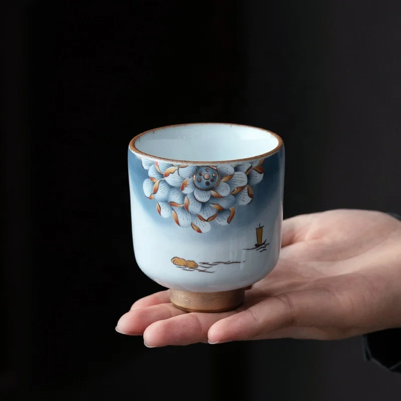 70ml Japanese Style Cup Handmade Ceramic Espresso Latte Stoneware Tea Cup, As picture show
70ml Japanese Style Cup Handmade Ceramic Espresso Latte Stoneware Tea Cup, As picture show