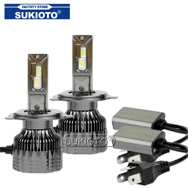 

SUKIOTO 12V 24V 130W Canbus LED Headlight Bulbs H11 H7 H8 9005 9006 H1 H4 20000LM 6000K Super Bright CSP Chips Car Accessories
