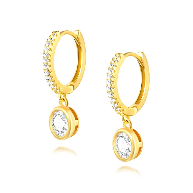 925 Sterling Silver Huggie Earrings Diamond Pendant Silver Earring Jewelry Dainty Earring Women Gift
925 Sterling Silver Huggie Earrings Diamond Pendant Silver Earring Jewelry Dainty Earring Women Gift